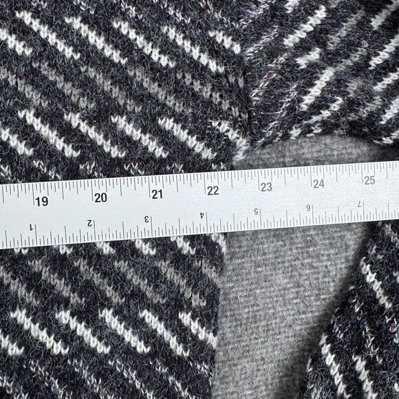 Vintage Jed Sweater Men's Medium Black Geometric Wool Knit Pullover Warm 90s - Picture 4 of 6